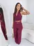 Conjunto Cropped Social Frente Única + Calça Pantalona com Cinto - comprar online