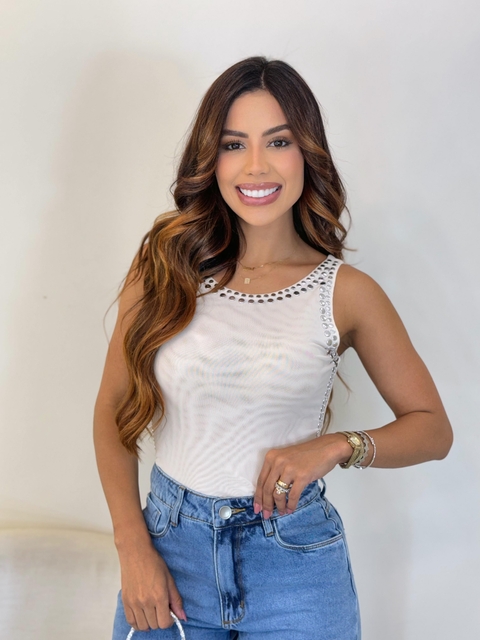 Body de Alça com Aplicações - comprar online