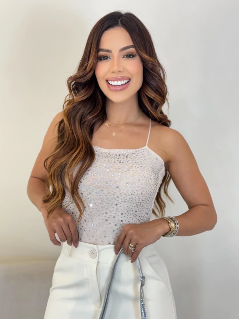 Body Alcinha Fina c/ Strass - comprar online