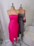 Vestido Midi Tomara que Caia com Detalhe Transpassado +Fenda na internet