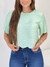 Blusa Detalhada em Bordado com Manga - loja online