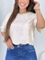 Blusa Detalhada em Bordado com Manga - Lojas Carol Store