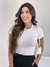 Blusa Canelada Manga Curta - comprar online