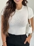 Blusa Canelada Manga Curta - comprar online