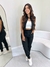 Imagem do Conjunto Alfaiataria Cropped com Botões Encapado + Calça com Zíper na Barra