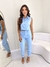Conjunto Alfaiataria Cropped com Botões Encapado + Calça com Zíper na Barra na internet