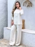 Conjunto Camisa Manga Longa + Calça Pantalona com Elástico no Cós - Lojas Carol Store