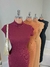Imagem do Vestido Longo Canelado Manguinha Curta