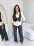 Conjunto Risca de Giz Colete Curto+ Calça Pantalona na internet