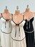 Vestido Longo com Detalhes Bicolors de Alcinha - Lojas Carol Store