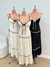 Vestido Longo com Detalhes Bicolors de Alcinha - comprar online