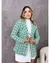 Blazer Geométrico com Bolsos Frontais - Lojas Carol Store