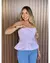 Blusa Jeans Peplum com Cinto - comprar online