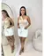 Saia Alfaiataria com Short Acoplado+Cinto Detalhado - comprar online