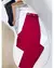 Calça Barra Plissado Lateral+Cinto Fivela Dourada com Escrita na internet