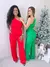 Conjunto Alfaiataria Calça Pantalona e Blusa Alça Única na internet