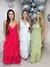 Vestido Longo em Renda Guipir e Babados - comprar online