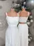 Vestido Longo com Detalhes em Fios de Lurex e Recortes Laterais - Lojas Carol Store
