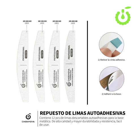 Repuesto limas #Cherimoya x12u | Para base metalica - comprar online