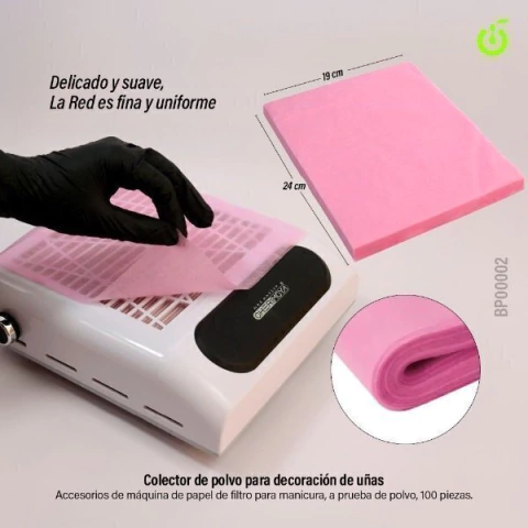 filtro algodón rosa desechable para extractor x10 u #Cherimoya