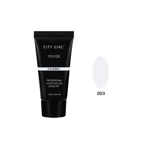 Polygel city 30ml #003 blanco NUEVA FORMULA - comprar online