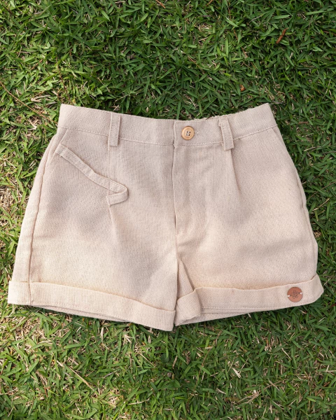 Bermuda Dobra Roma - Bege - comprar online