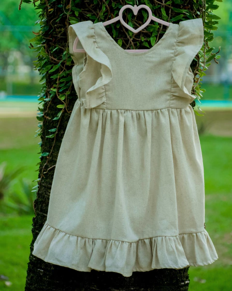 Vestido Babado Linho Roma - comprar online
