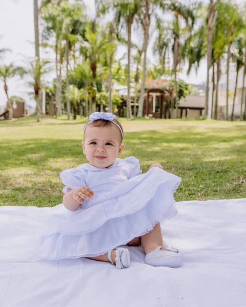 Vestido bordado curvas Vaticano - comprar online