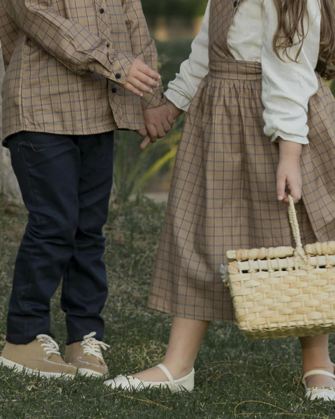 Salopete Xadrez Camarelo Roggiano - comprar online