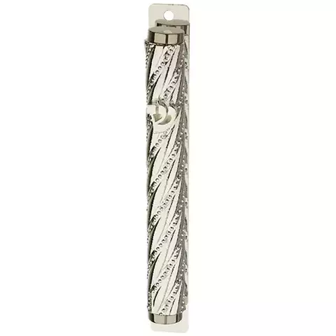 Caixa Mezuzá em Metal Prateado (Bait) 12cm. - comprar online