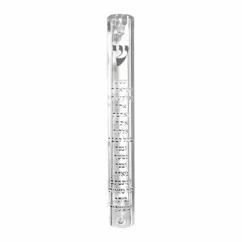 Caja (Bait) de Mezuzá Acrílico Shema Israel Exterior 12 cm. - comprar online
