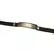 Leather and Stainless Steel Bracelet "Birkat Banim" (Blessing on children) Black and Silver with Gold - Kol Judaica