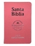 Bíblia Sagrada Capa Pu Flexível Cor Rosa Santa Bíblia Reina Valera Tradicional RVT Em Espanhol - comprar online