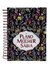 Livro o Planner da Mulher Sábia Floral Preta Com Espiral Wire-o na internet