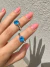 Anel Rose cut blue na internet