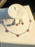 Conjunto flor com brilho - comprar online