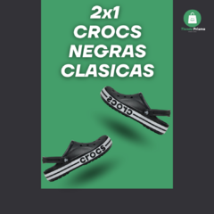 PROMO 2X1 CROCS NEGRAS CLASICAS