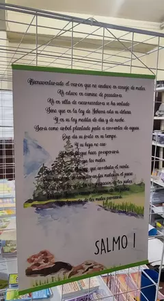 CARTEL: SALMO 1 AL REVERSO SALMO 91 - comprar en línea