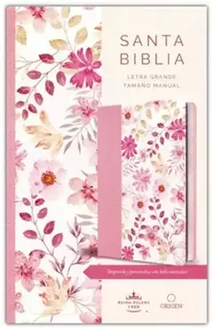 B. RV1960 LETRA GRANDE PIEL ROSADA CON FLORES Y SEP TM 10.5 PUNTOS PRH3967 (SUJETO A DISPONIBILIDAD) - comprar en línea