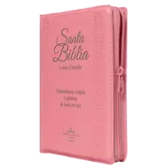 Biblia Reina Valera 1960 Mediana Letra Grande Imitación Piel Rosa [RVR056CLGPJRZTIPU - comprar en línea
