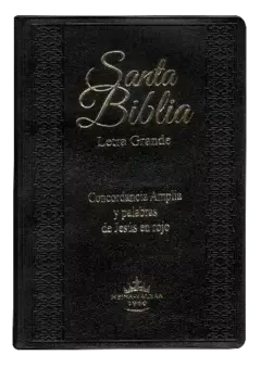 Biblia Reina Valera 1960 Mediana, Letra Grande Vinil Negro [RVR052CLGPJRTI] - comprar en línea