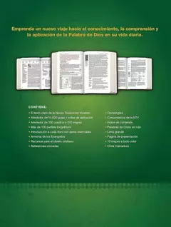 BIBLIA NTV DE ESTUDIO DIARIO VIVIR, IMITACIÓN PIEL LETRA GRANDE en internet