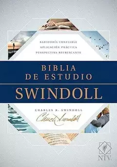 Biblia de Estudio Swindoll NTV 10 puntos Tapa Dura Azul