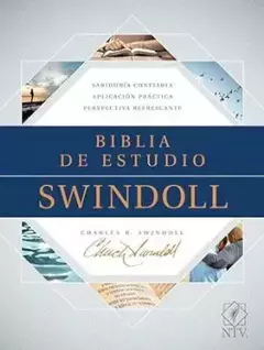 Biblia de Estudio Swindoll NTV Imitación Piel Café/Café claro