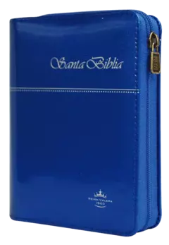 Biblia Reina Valera 1960 Tamaño Bolsillo Letra Mediana Imitación Piel Azul Metálico [RVR025cZTI] - comprar en línea