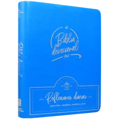 Biblia de Estudio Devocional 365 Reina Valera 1960 Mediana Letra Mediana Imitación Piel Azul [RVR066cDevo365] - comprar en línea