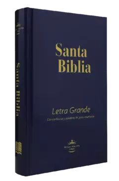 Biblia Reina Valera 1960 Mediana Letra Grande Tapa Dura Azul [RVR063cPJR] - comprar en línea