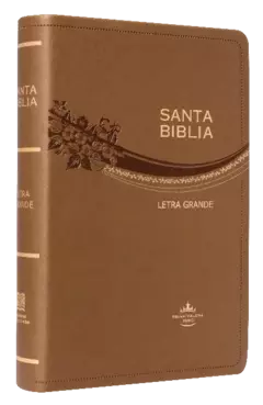 Biblia Reina Valera 1960 Mediana Letra Grande Imitación Piel Café Oro [RVR065CLG]