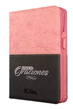 Biblia de Estudio Oraciones Reina Valera 1960 Mediana Letra Grande Imitación Piel Rosa Código QR [RVR056cZLGPJR] - comprar en línea