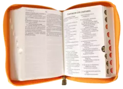 Biblia Reina Valera 1960 Tamaño Bolsillo Letra Mediana Imitación Piel Naranja [RVR025cZTI] en internet